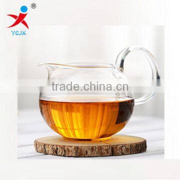 Glass heat-resisting thickening kung fu tea set by hand Round small tea cups