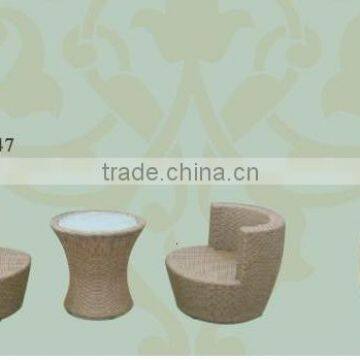 Creative Rattan Furniture Rattan Coffee Table and Chairs photo-6