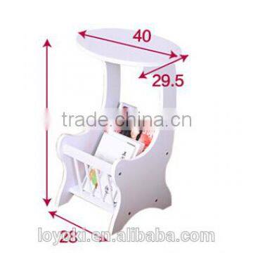 Practical Cell Phone Display Table Magazine Table Wood Sofa Side Magazine Rack photo-3