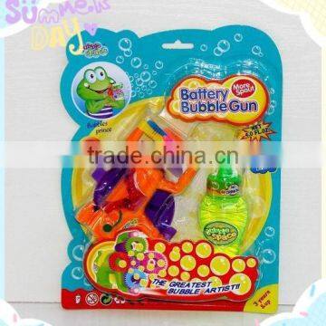 Summer game Plastic bubble water gun toy with light