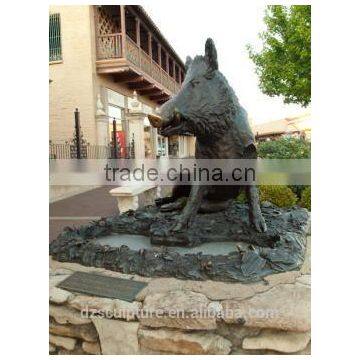 Famous Cast Bronze Wild Boar Statue for Sale