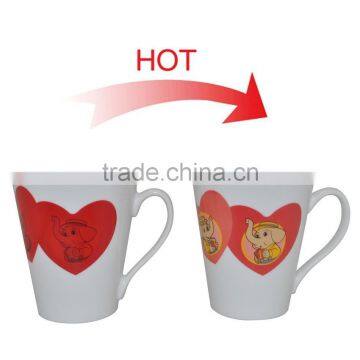 Eco-Friendly Ceramic Partially Color Changing Mug