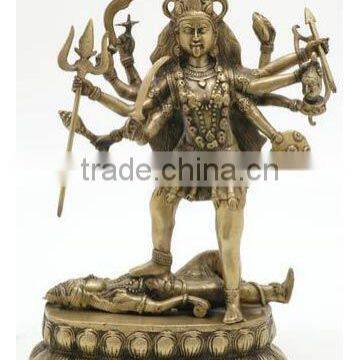 Home Decoration Use Antique Decorative Metal Craft Gift Bronze Kali Goddess photo-6