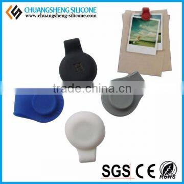 Silicone Magnetic Clips, Magnetic Badge Clip, Rubber Plastic Badge Clip photo-3