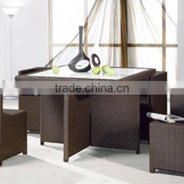 4 seater cube rattan furniture sets/Wicker furniture (BF10-R41)