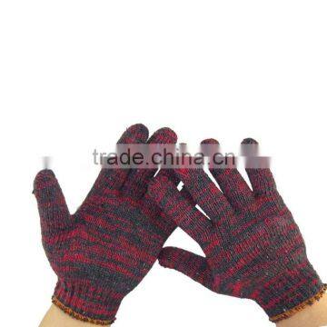 Red Palm Cotton Safety Gloves Working Gloves Safety Gloves Work Gloves Knitted Gloves, Industrial Gloves, Garden Gloves photo-3