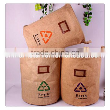 Zakka waterproof wholesale manufacturer green jute and include 3 color designs and sizes 34*43 cm