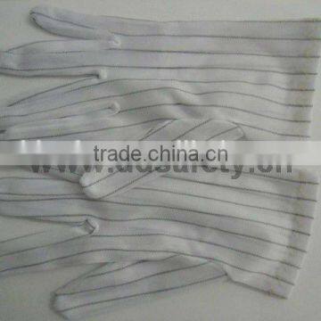 DDSAFETY 2017 Hot Sale With 5Years Experience Nylon Gloves Nylon Stitched With Hem Anti Static Glove photo-2