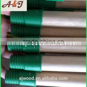 Natural Wooden Mop Handle With Plastic Italian Screw and Long Cap photo-4