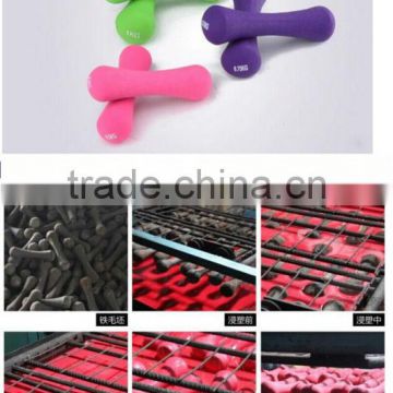 Colored Rubber Weight Plate Dumbbell