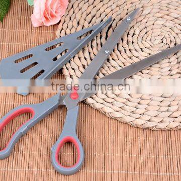 2016 Multifunctional Stainless Steel Pizza Scissors With Rubber Soft Tpr Handle /rubber Scissors photo-2