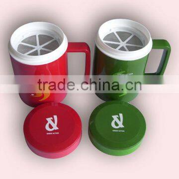 400ML Double Wall Insulated Vacuum Mug With Square Handle photo-2