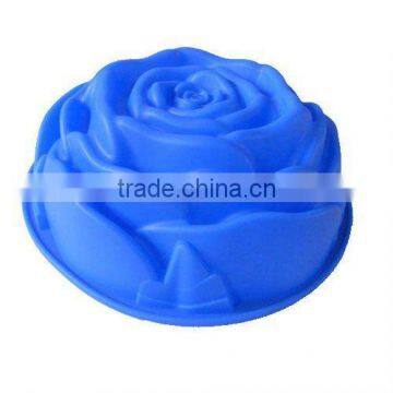 Big Flower-shaped Non-stick Silicone Rose Cake Mold/mould