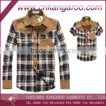 Newest Men's Plaid Long Sleeves Slim Cut Casual Shirt