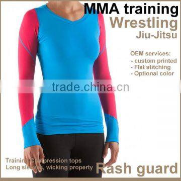 Rashguard sportswear Technical top lycra mma rashguard