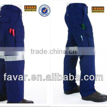 310 gsm cotton drill hi vis reflective tape cargo work pants cargo work trousers construction uniforms