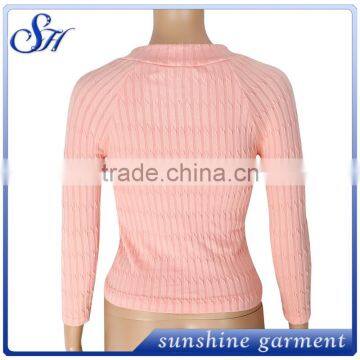 2017 High Quality Ladies O Neck Knitting Top for Women Casual photo-2