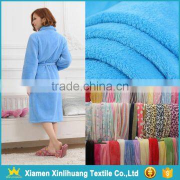 Fashionable 100% Polyester Warp Knit Coral Fleece Fabric for Pajamas photo-2