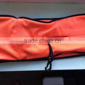 Kroad Custom Reflective Logos Wholesale Comfortable Lycra Fabric Running Fitness Belt With a Key Hook photo-5