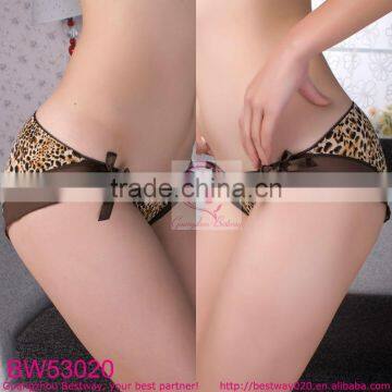 Sex Womens Hot Images New Fashion Panty Sex Stock Products Leopard Printed Leopard Two Side Open Panty