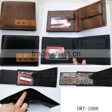 Fashion cowhide Genuine leather wallet