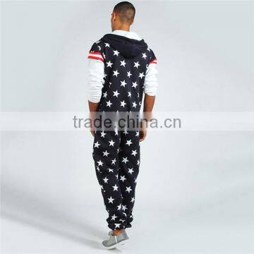 PA0043A All Over American Flag Printed Men's Onesie photo-2