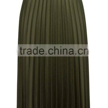 High Quality Women Petite Pleat Midi Skirt Satin Pleated Midi Skirt Plus Size Women Clothes photo-2