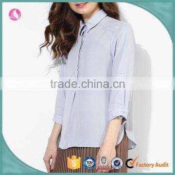 2017 Spring Blouse Women Shirt Model Lady Chiffon Long Blouse Shirt