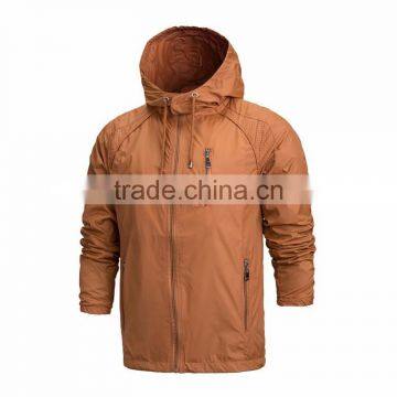 OEM/ODM New Men Clothing Sportswear Men Fashion Thin Windbreaker Jacket Zipper Coats Outwear Hooded Men Jacket photo-3