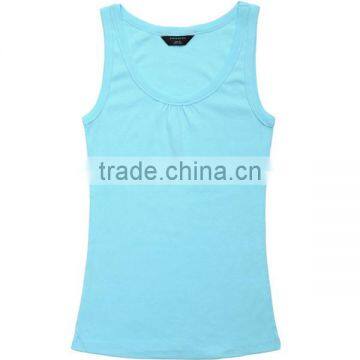 Men 100% Cotton Plain Single Undershirt Sleeveless Shirt Vest Tank Top