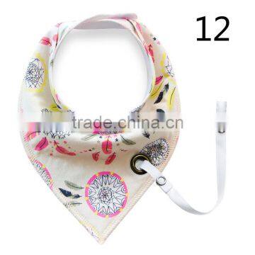S17218A High Quality Fashion Thick Flannel Cartoon Infant Cotton Bandana Dribble Bibs photo-5