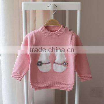 S17751A Latest Design Knitted Pullover Girls' Stylish Sweaters photo-3