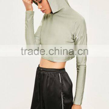 2017 Custom Girls Cropped Hoodies Sweatshirt Stylish Hoodies Smart Trendy Hoodie photo-4