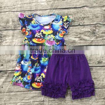 2017 wholesale children's summer dress set the high-quality goods design