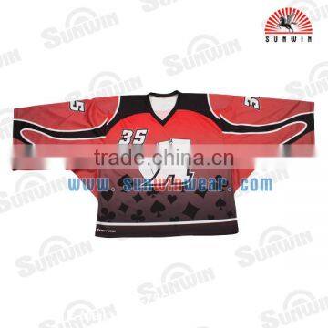 100%polyester Custom Sublimation Hockey Jerseys photo-3