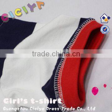 Yarn Dyed Stripe Summer Baby Girl Tshirt photo-4