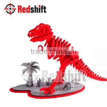 OEM New Items Made in China Stiff Hard 3D Felt Puzzle T -Rex photo-2