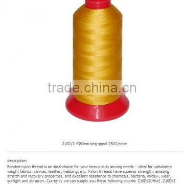 nylon bonded thread 210D/2 800G/kingspool