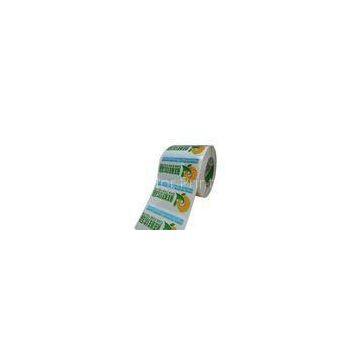 Vinyl Waterproof Self Adhesive Food Labels For Juice Bottle , Glossy Juice Food Labels