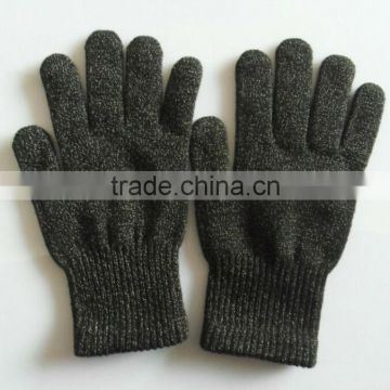 100% silver antibacterial fabric silver fiber conductive gloves touch screen gloves