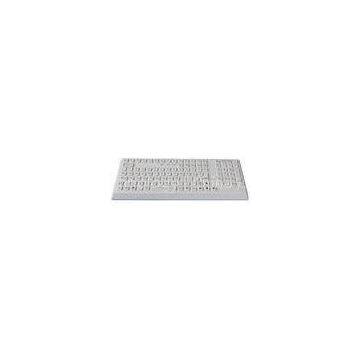 CE , FCC Silicone industrial pc keyboard dustproof with integrated sealed numeric keypad