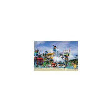 Holiday Resort Large Water Playground , Fiberglass Extreme Slide