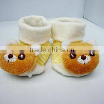 Unisex Cartoon Newborn Baby Non Slip Socks Slipers Shoes Boots Booties