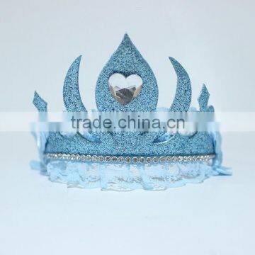 Blue birthday tiaras for adults hot selling 2016 fashion children's bridal crowns and tiaras