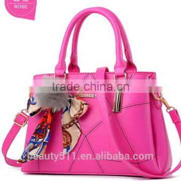 2017 New Modern Woman Designer PU Leather Shouder Bags Market Handbag HB36 photo-4