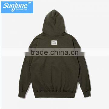 High Quality Long Sleeve Drawstring Kangaroo Pocket Sleeve Webbing Ninjal Hoodie photo-5
