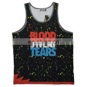 Wholesale china workout vest custom men sport sleeveless t shirt