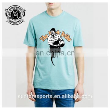 Light Blue mens tshirs custom your own logo tshirts hot sale