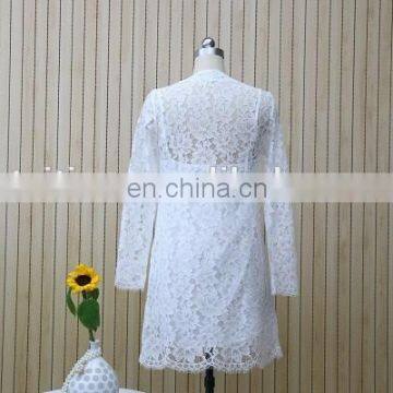 The New Lady's Long-sleeve Elegant Lace Dress photo-3