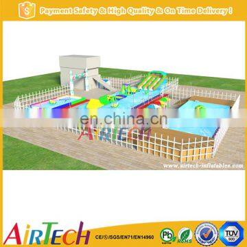 Kids inflatable amusement park inflatable world water park for sale